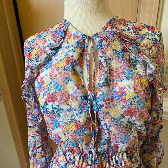 NWT Zara Ruffled Printed Dress - 8514/059 - M - Picture 4 of 11